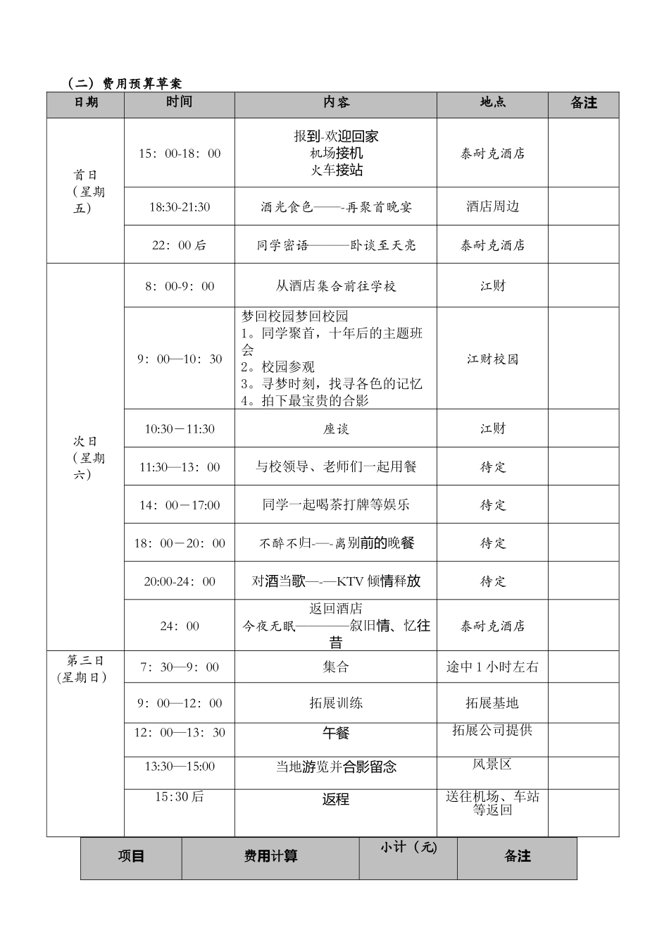 毕业十周年同学聚会策划方案_第2页
