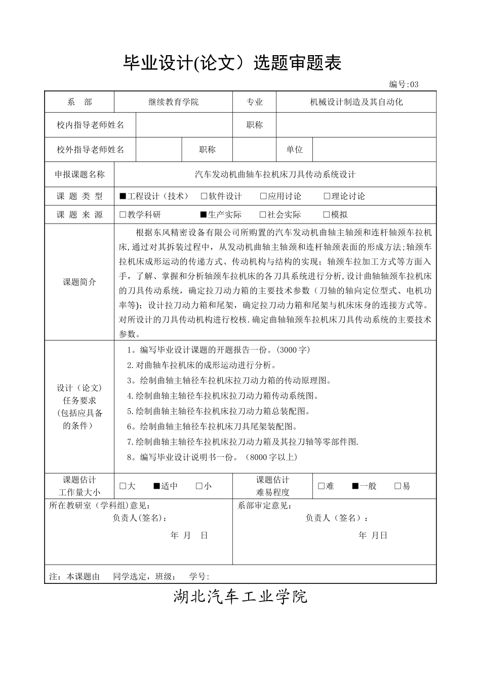 毕业设计选题审题表范例_第3页