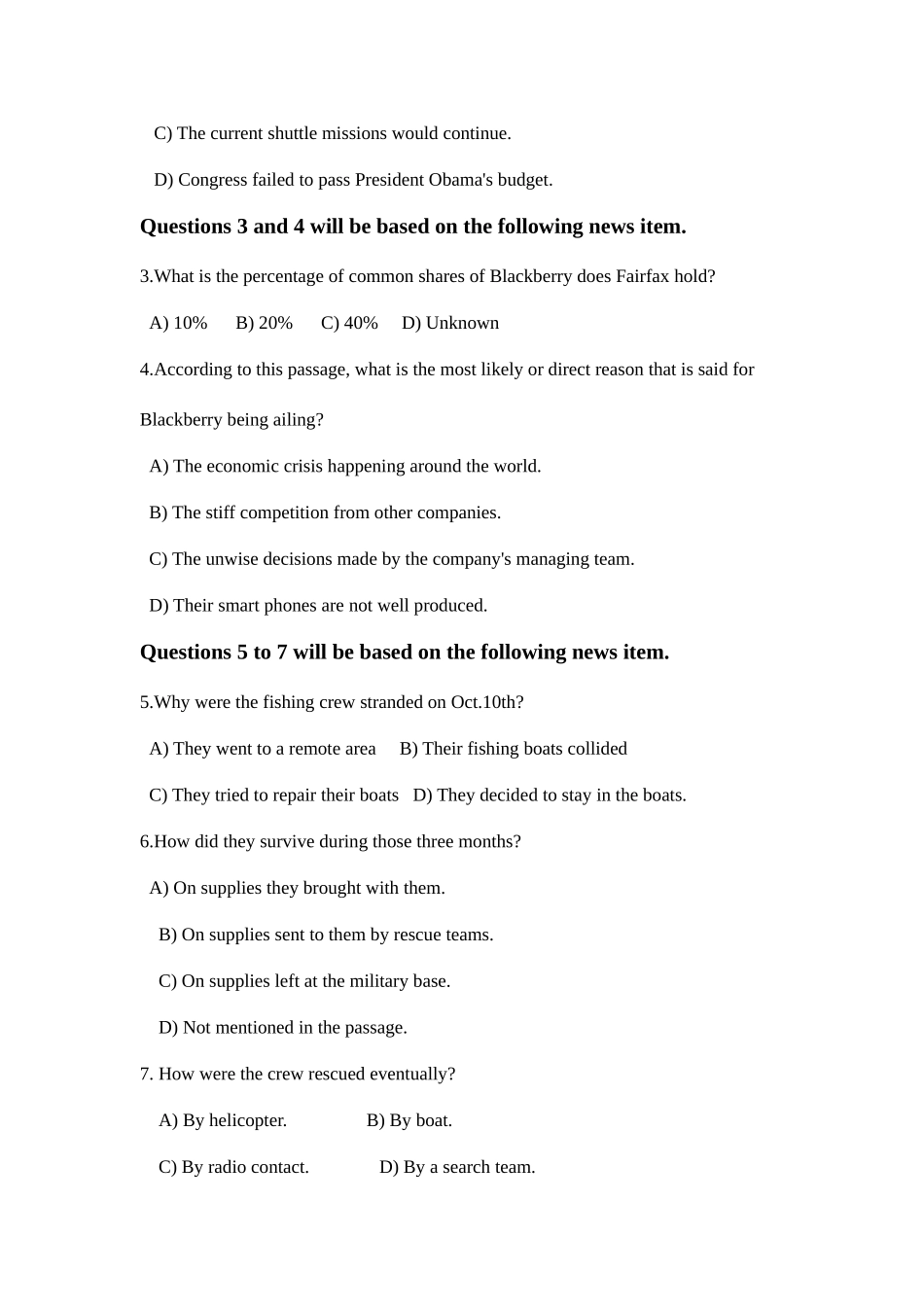 2025年12月大学英语四级考试真题第2套_第2页