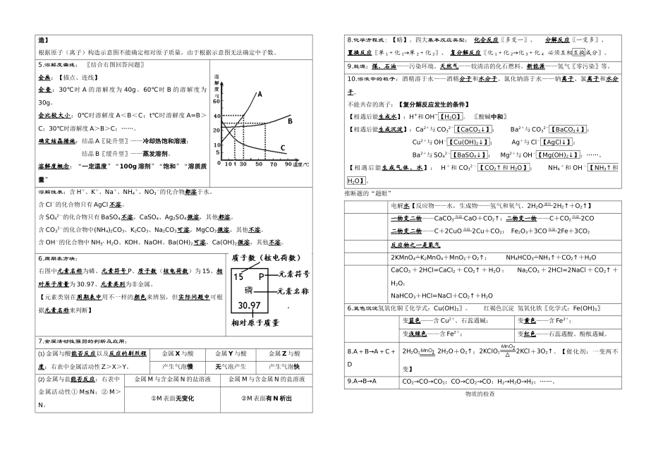 2025年人教中考化学总复习资料汇总全册_第3页