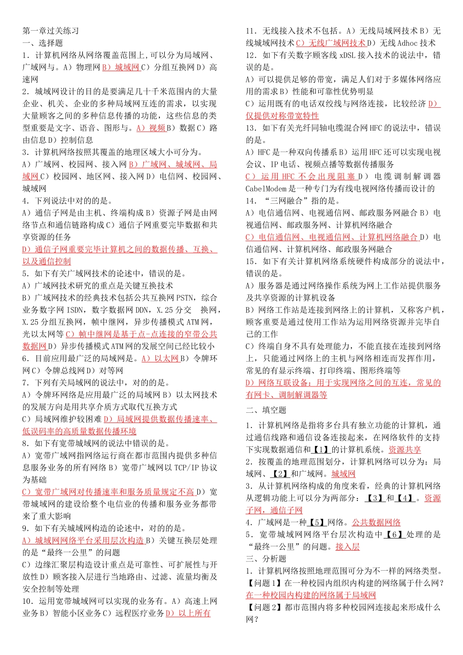 2025年四级网络工程师考试要点_第1页