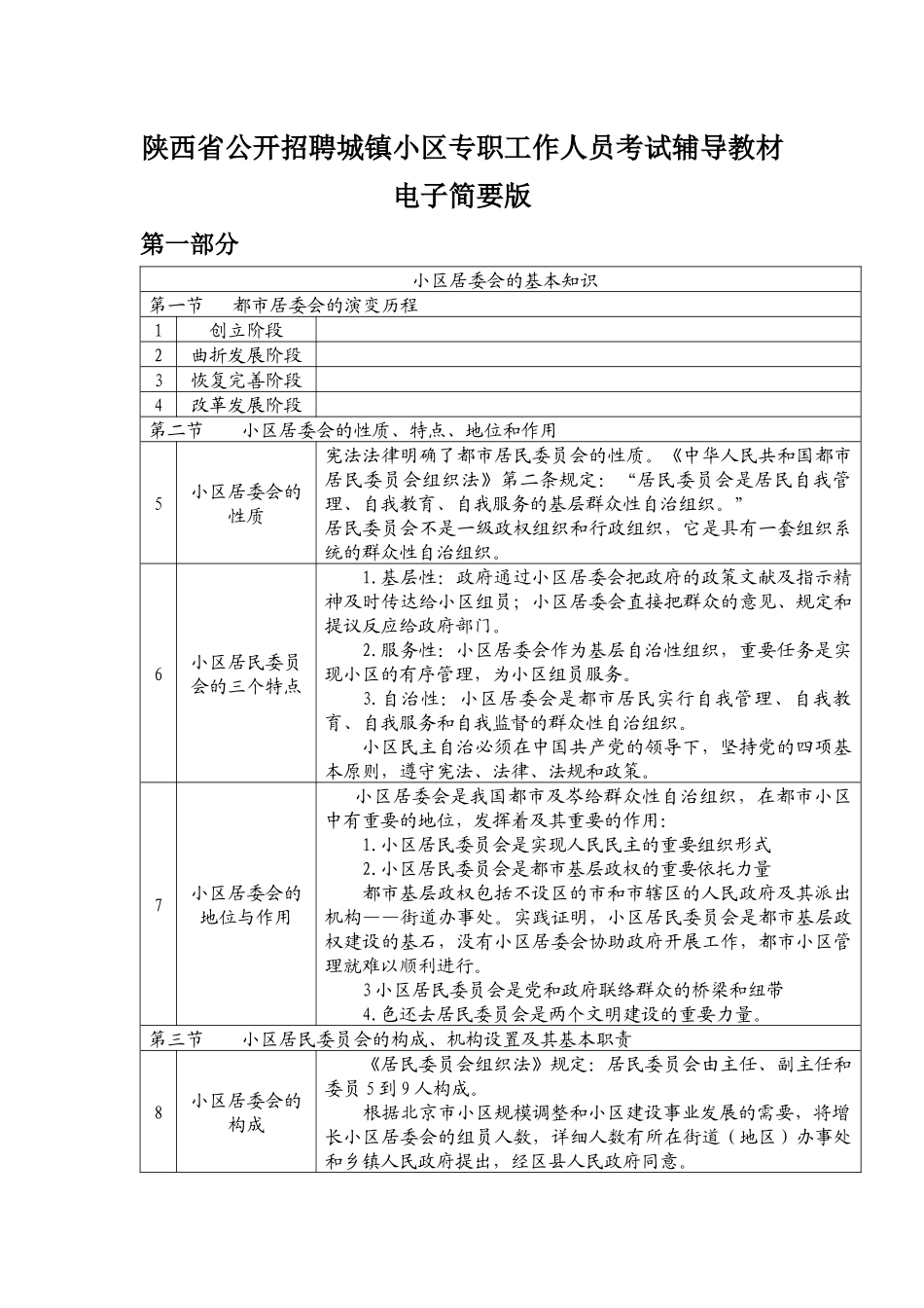 2025年公开招聘城镇社区专职工作人员考试辅导教材_第1页