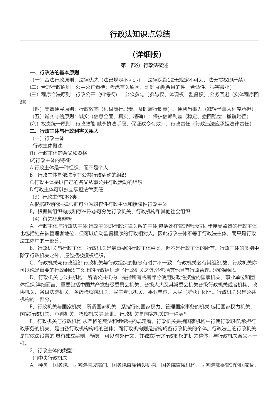 2025年行政法知识点总结归纳_第1页