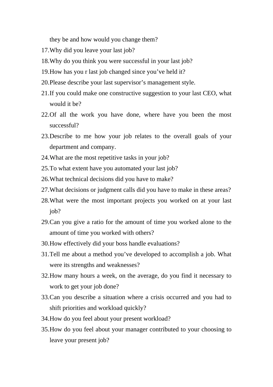 2025年外资企业的面试技巧大全英文版_第3页