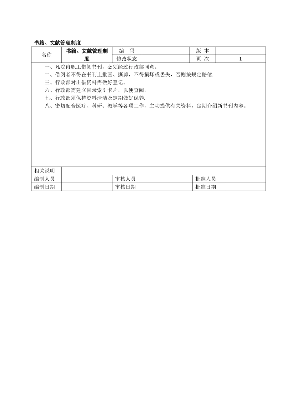 民营医院全部规章制度行政管理制度及职责_第3页