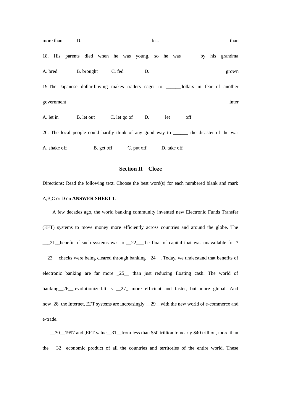 2025年MBA联考英语试卷及答案_第3页