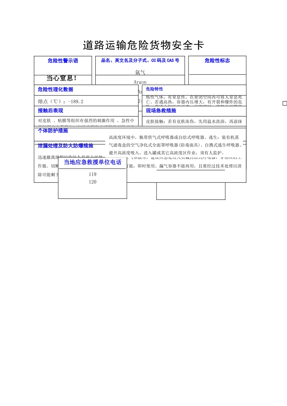 氩气安全周知卡_第1页