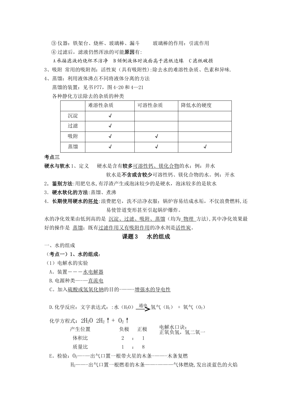 水与溶液-初三化学知识点总结_第2页