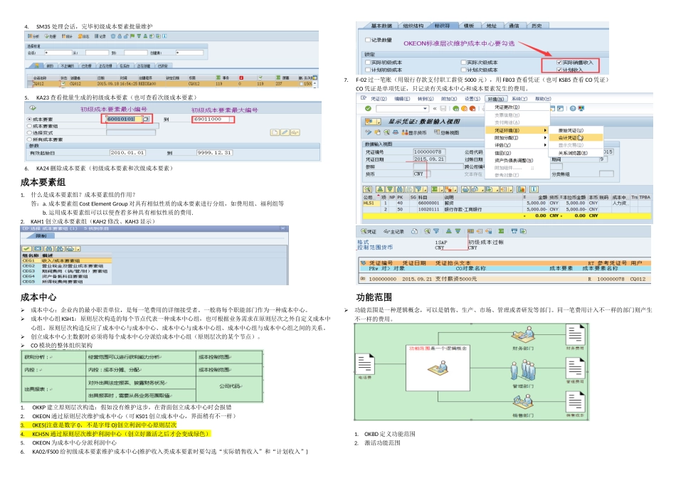 2025年SAP成本要素会计和成本中心会计知识点汇总_第2页