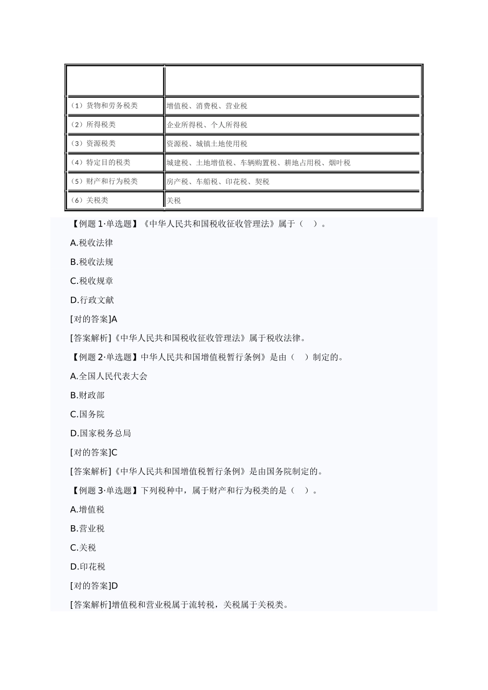 2025年经济师考试《中级财政税收》知识点我国现行税收法律制度_第2页