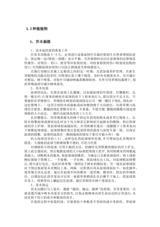 水利-种植植物施工工艺