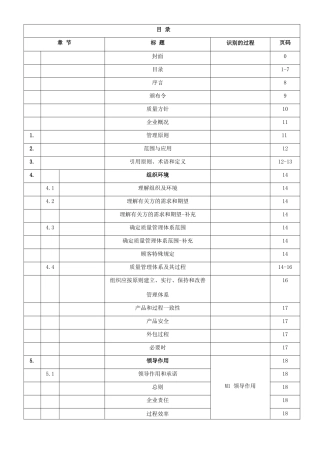 2025年塑胶科技有限公司质量手册全册