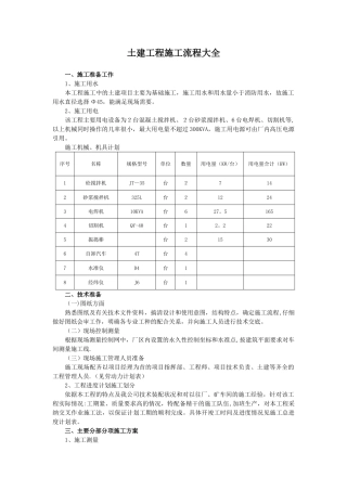 水利工程施工流程设计