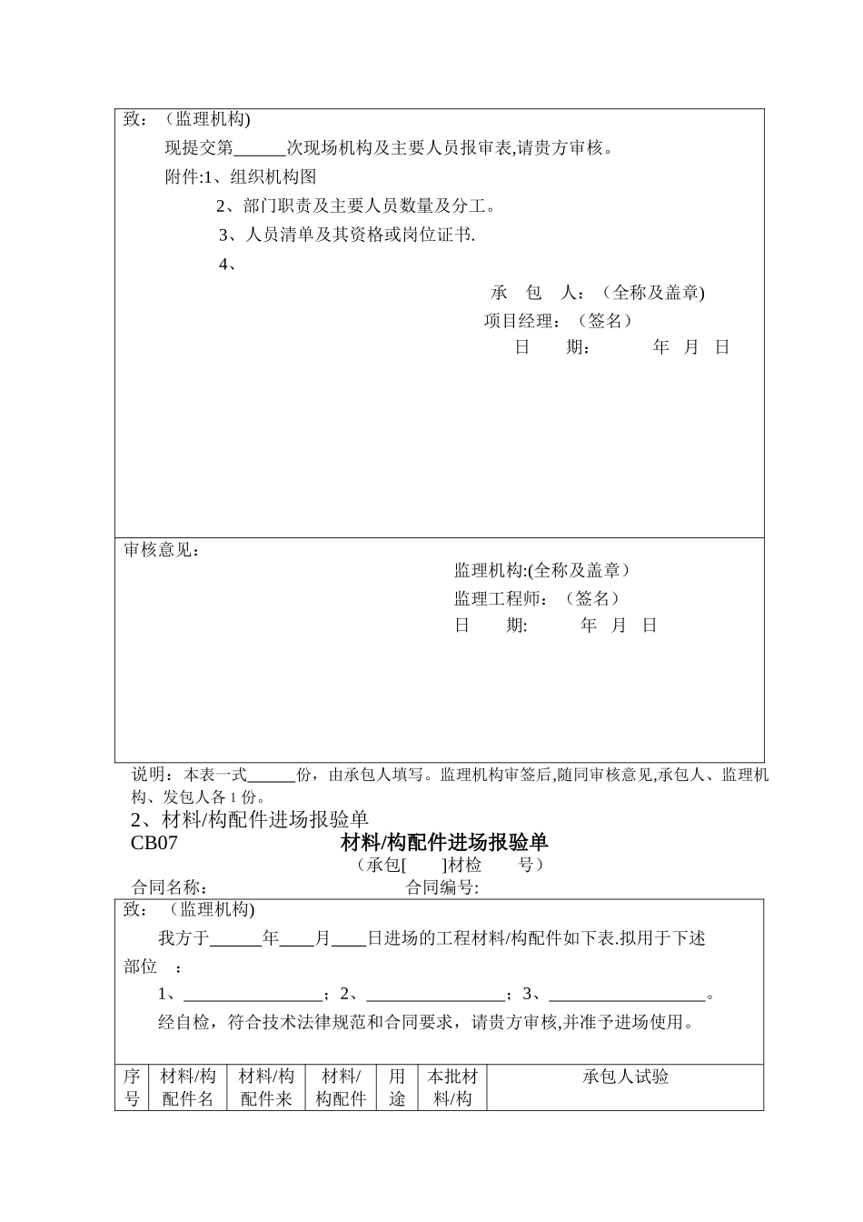 水利工程施工资料表格及文件汇总_第2页