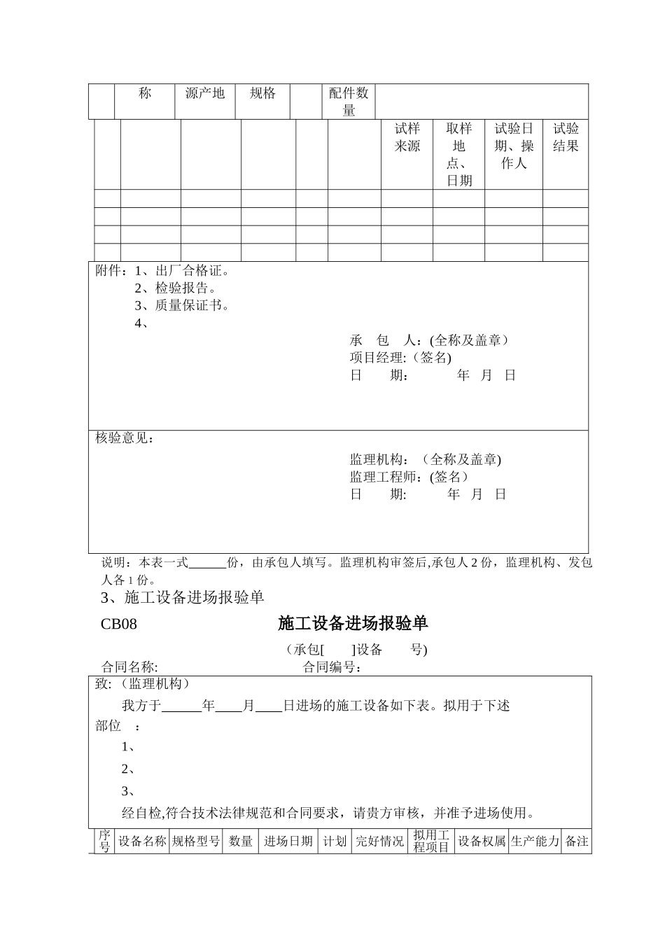 水利工程施工资料表格及文件汇总_第3页