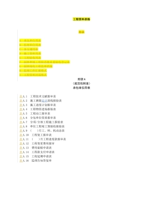 2025年园林工程资料表格全套