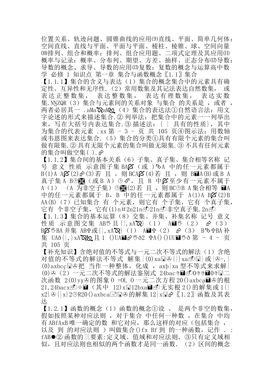 2025年高中数学知识点总结最全版高一数学知识点总结全_第2页