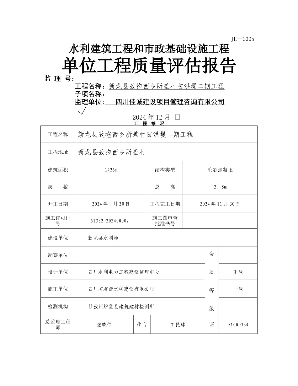 水利工程评估报告_第1页