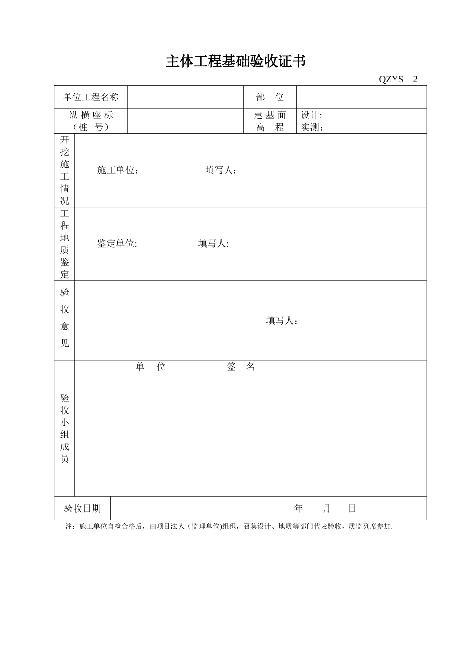 水利工程验收常用表格_第3页