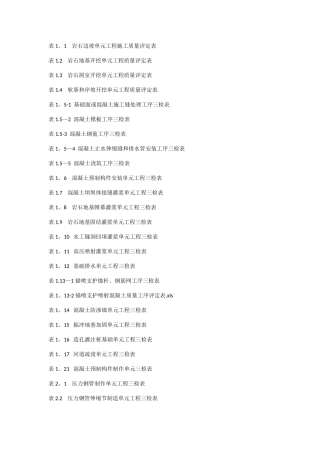 水利水电三检表最新