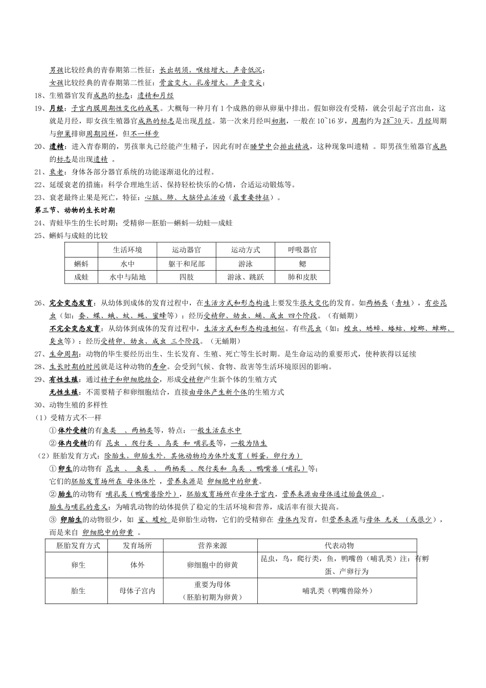2025年新浙教版七级下册科学知识点汇总复习整理版版本_第2页