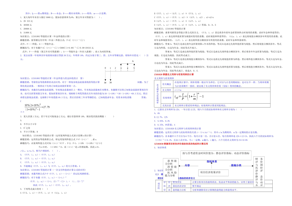 2025年一级建造师工程经济笔记_第2页