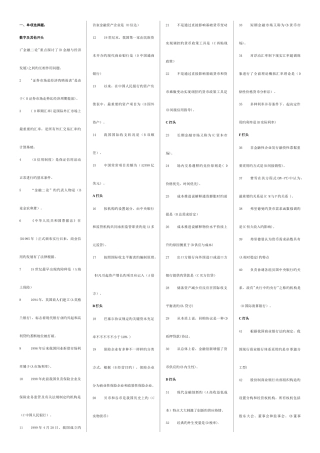 2025年6月电大金融学机考试题集
