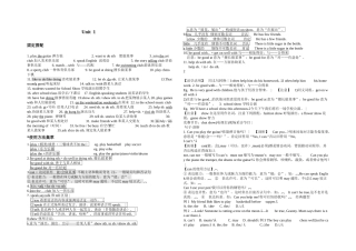 2025年新新目标七年纪下册unit单元最全知识点讲解