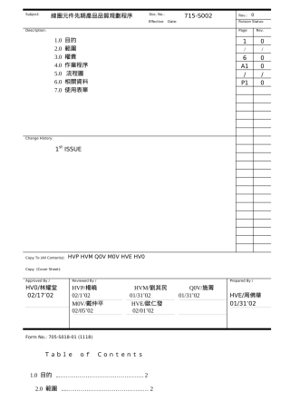 2025年明基APQP全套