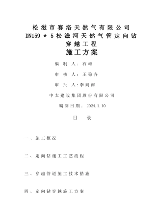 水平定向钻专项施工方案