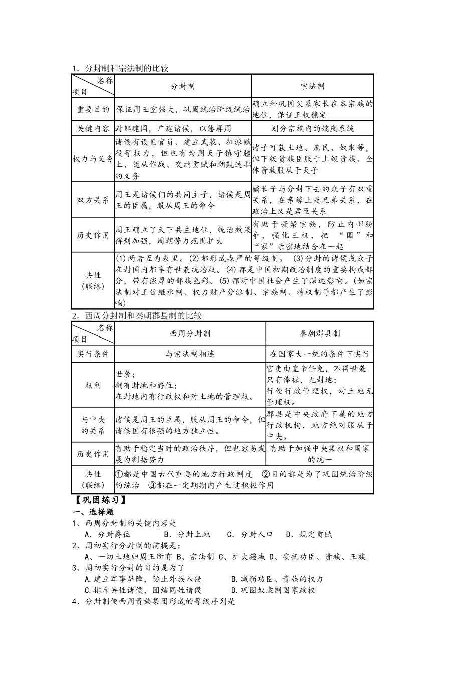 2025年高二历史学业水平测试复习提纲_第2页