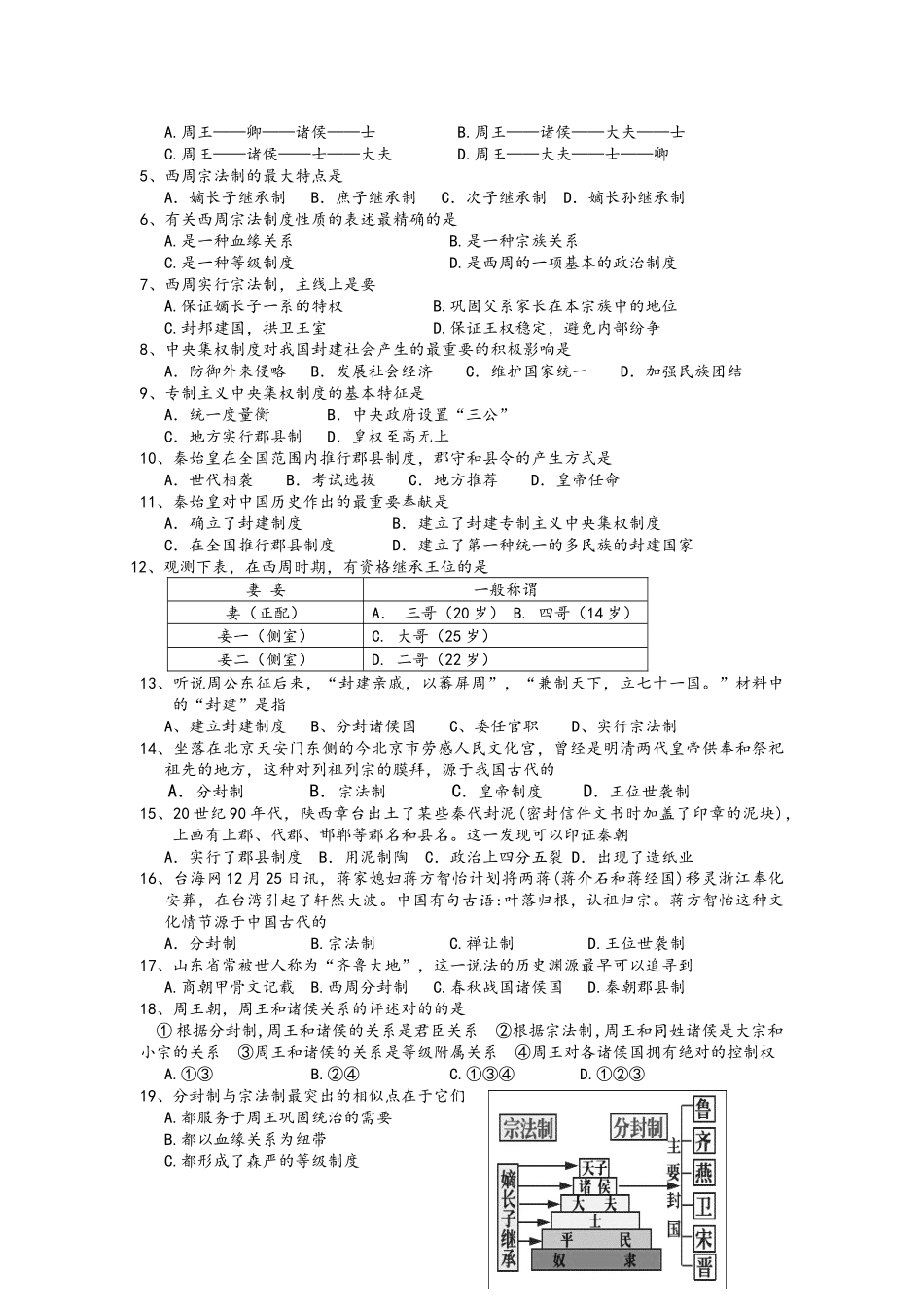 2025年高二历史学业水平测试复习提纲_第3页