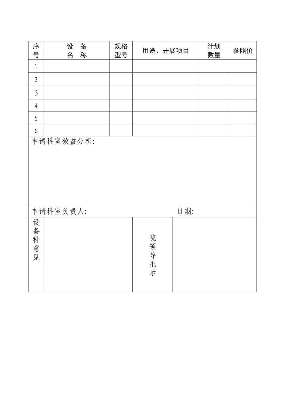 2025年县人民医院医学装备管理全套表单_第3页