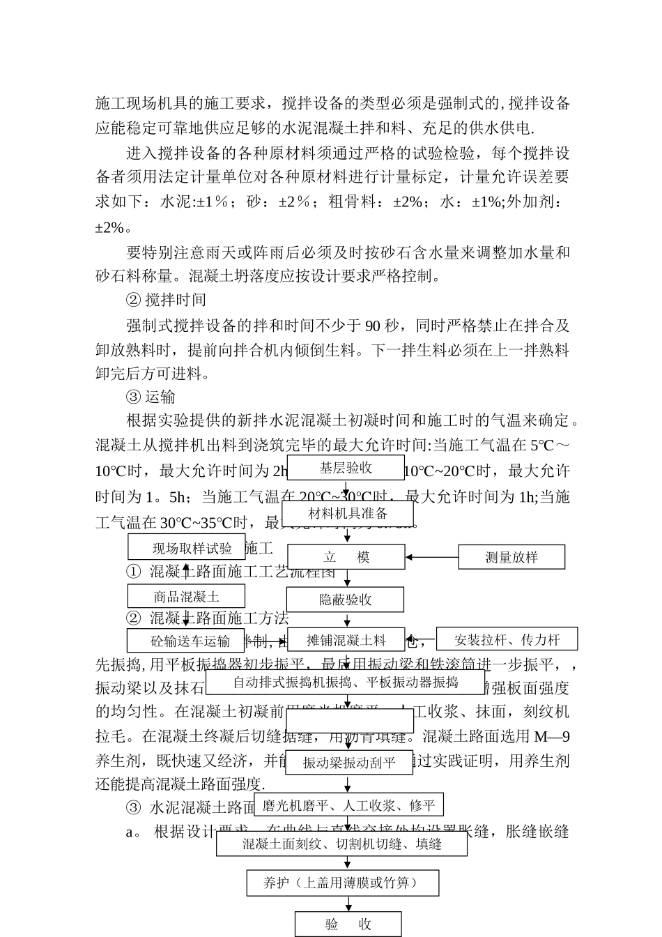 水泥混凝土路面施工方法及说明_第2页