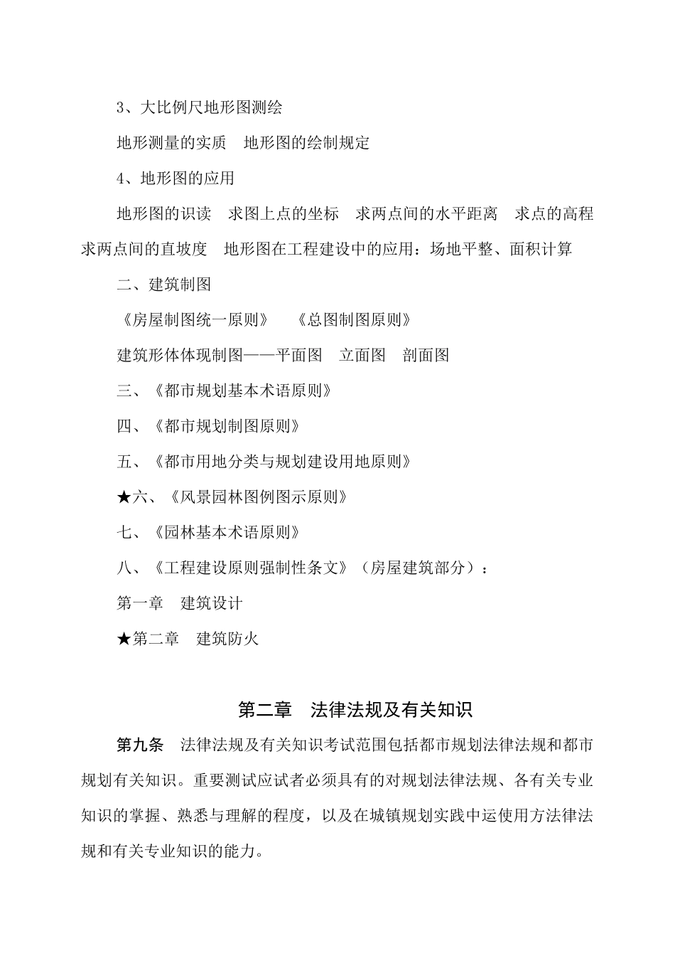 2025年城市规划专业初中级考试大纲_第3页