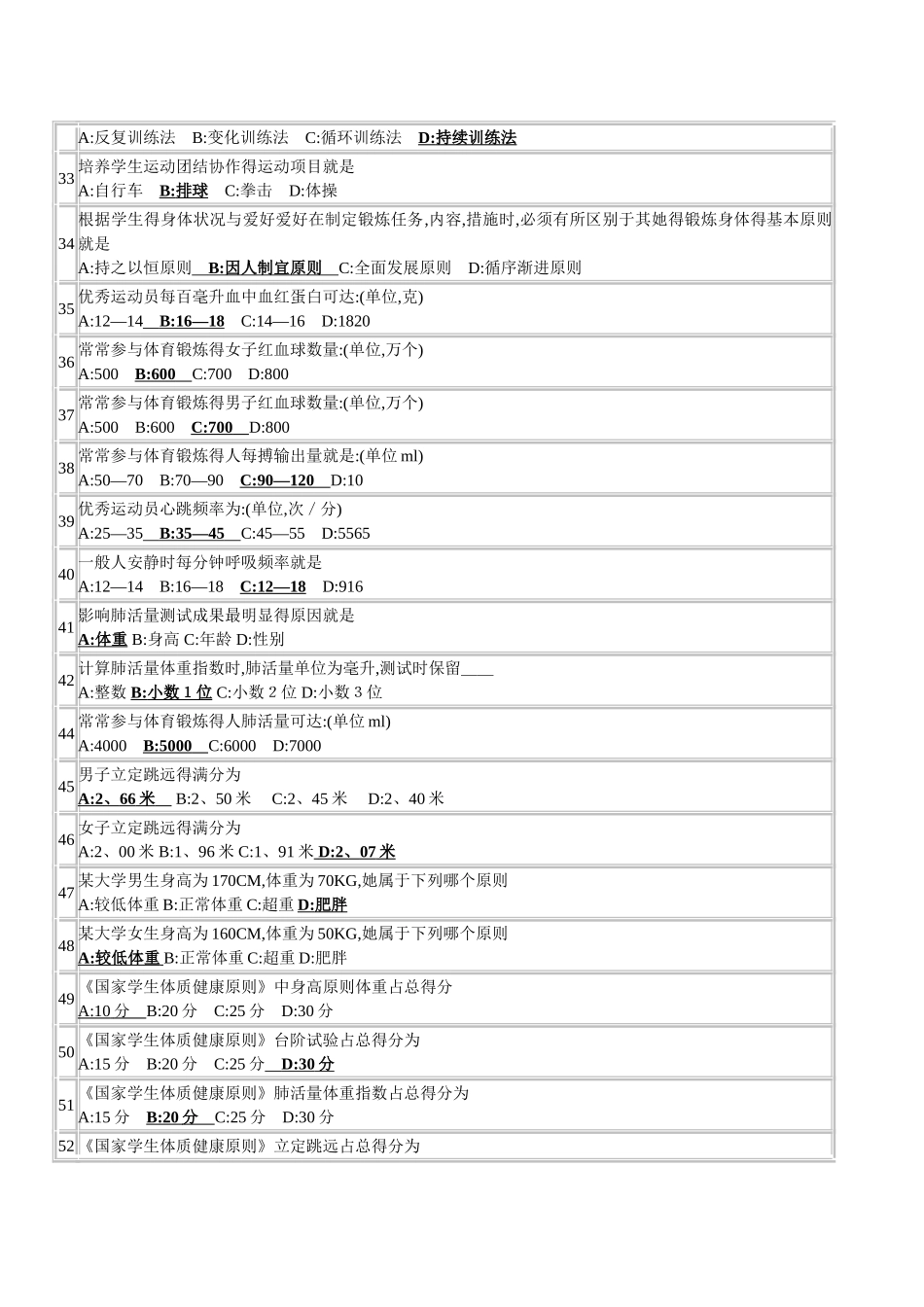 2025年大学体育理论考试试题汇总_第3页