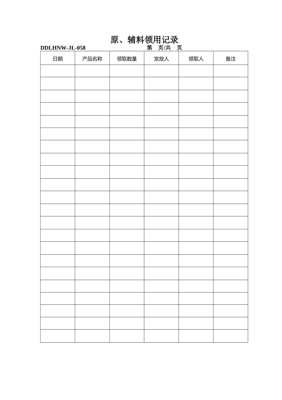 2025年食品生产QS全套生产记录表格样板_第3页