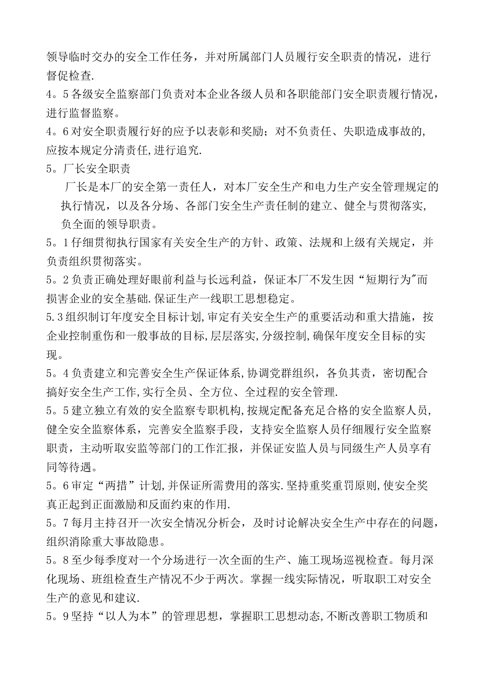 水电厂安全生产责任制_第2页