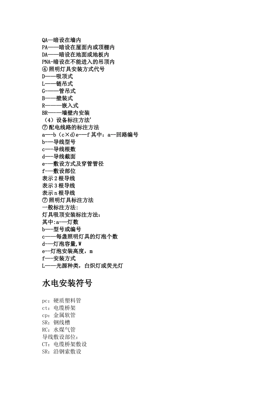 水电图纸符号图表图例说明解释_第2页