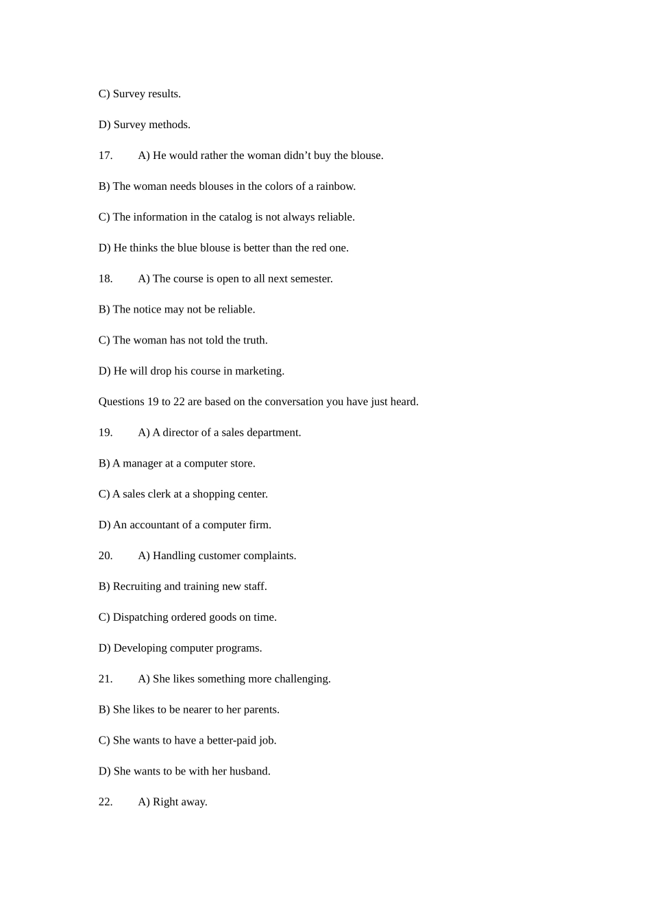 2025年12月六级听力试题及答案含原文_第2页