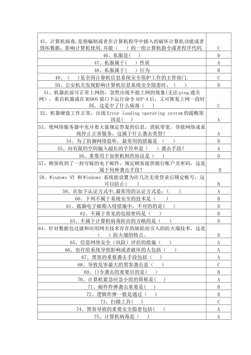 2025年网络知识安全竞赛试题答案_第3页