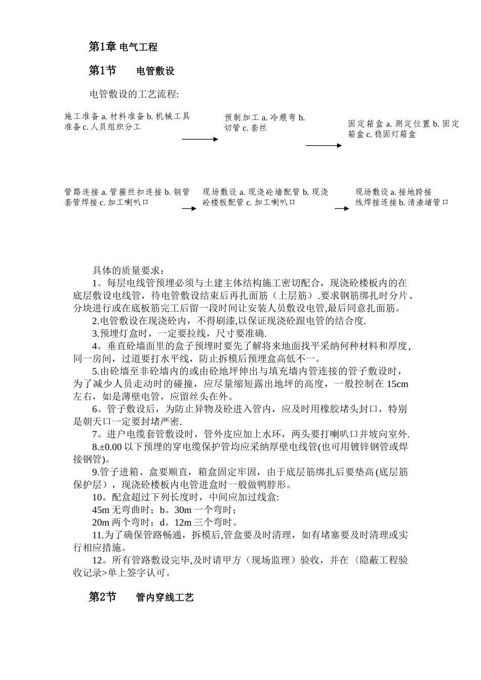 水电安装施工工艺流程_第1页