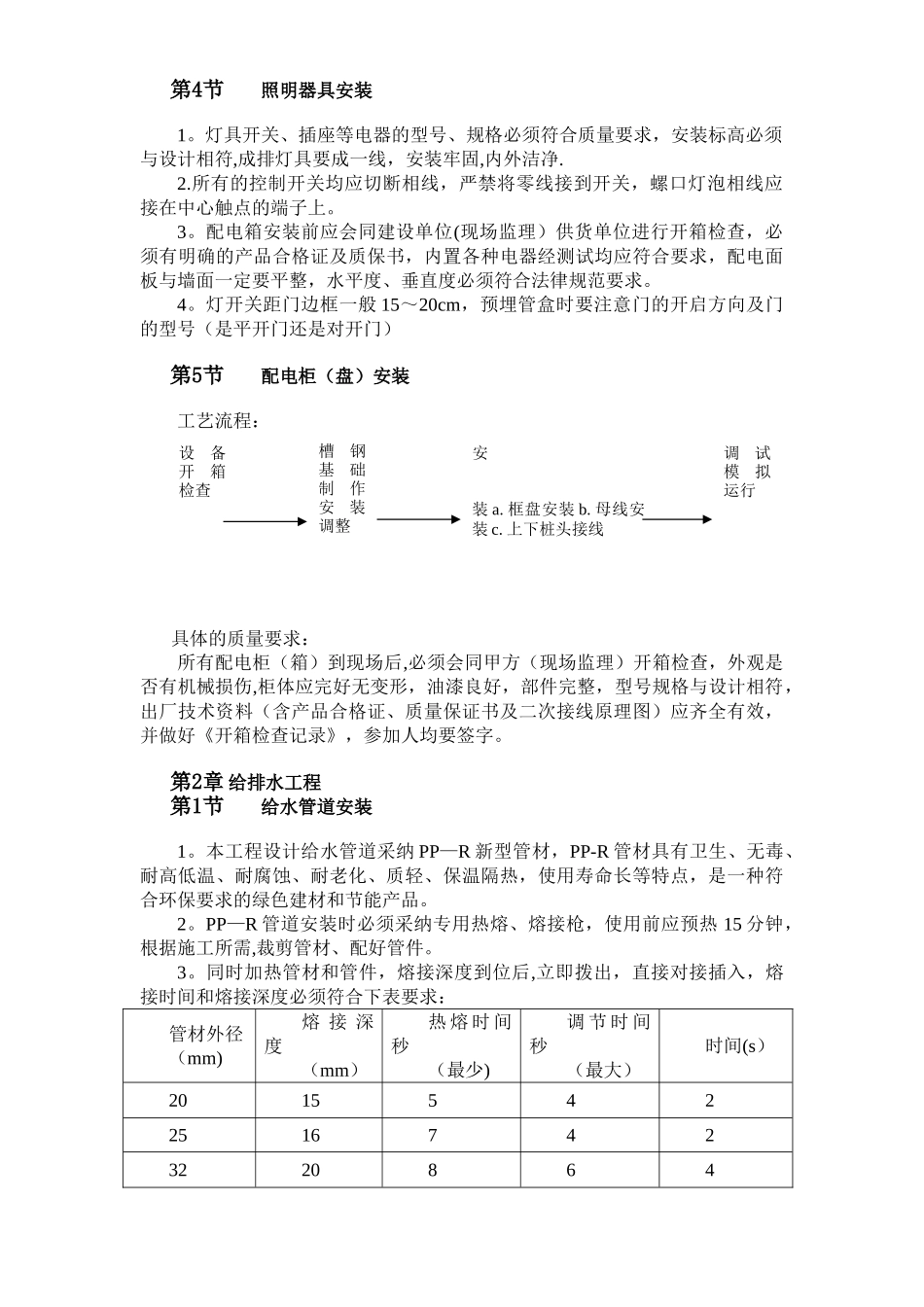 水电安装施工工艺流程_第3页