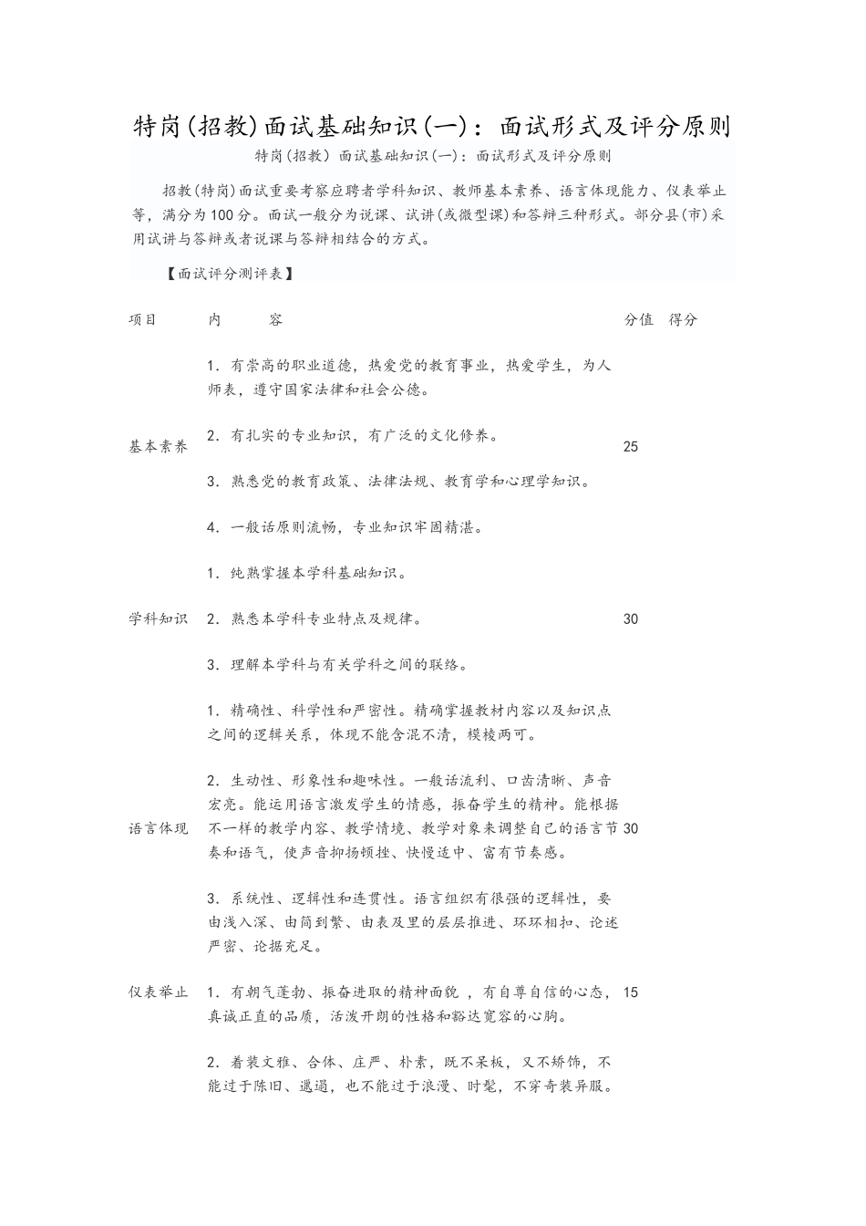 2025年特岗教师面试技巧与流程必看内容_第1页