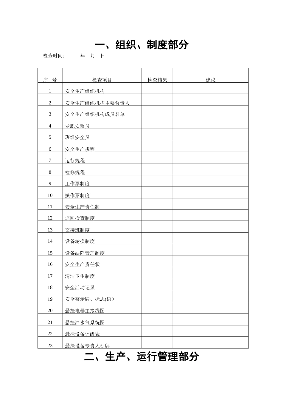 水电站安全检查项目表_第3页