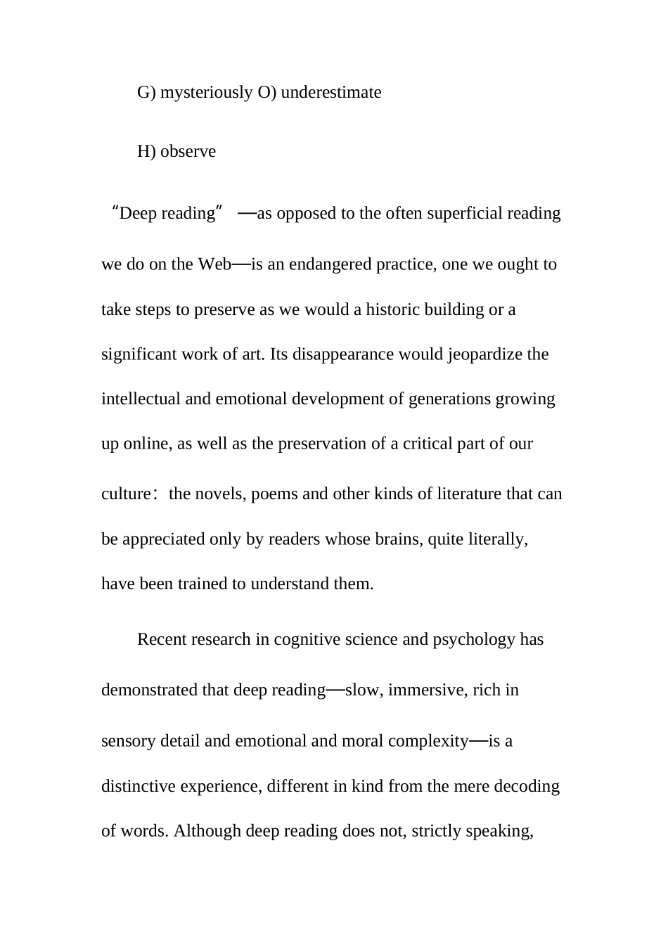 2025年6月英语六级真题第3套_第3页