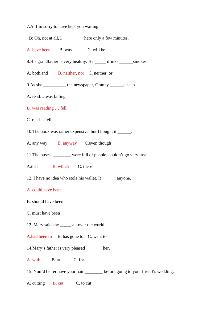 2025年12月开放英语资料形成性考核册四次作业答案_第3页