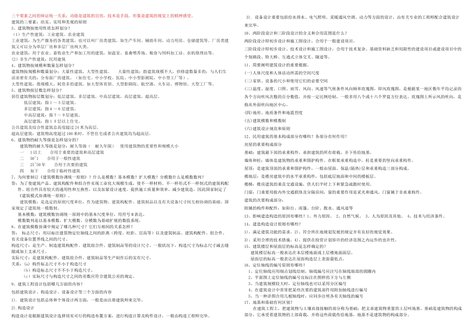 2025年房屋建筑学题库完整_第3页