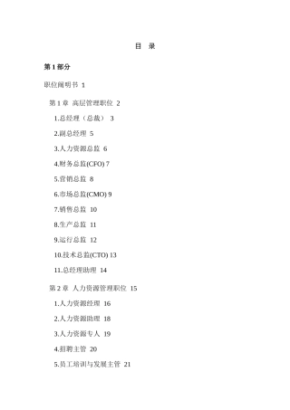 2025年岗位职责与员工绩效考评全套资料人力资源管理经管