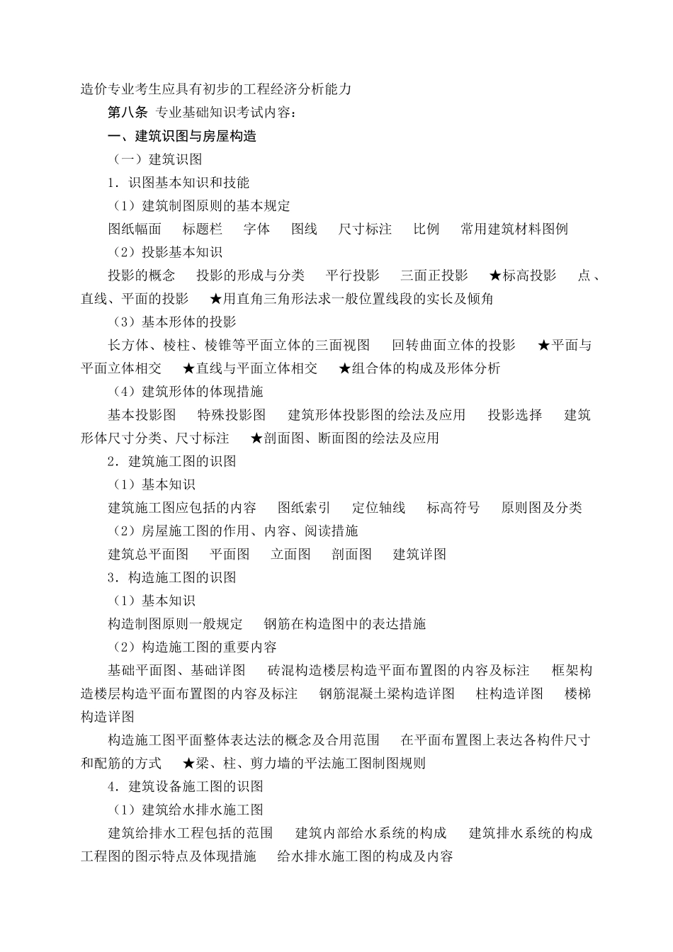 2025年湖南《建筑工程专业工程造价专业初中级专业技术资格考试大纲》_第2页